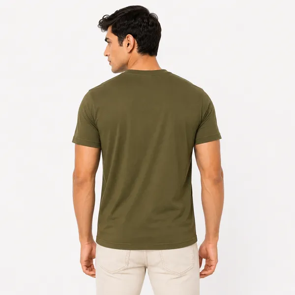 Olive_Green_Cotton_Regular_Fit_Crew_Neck_T_Shirt_For_Men