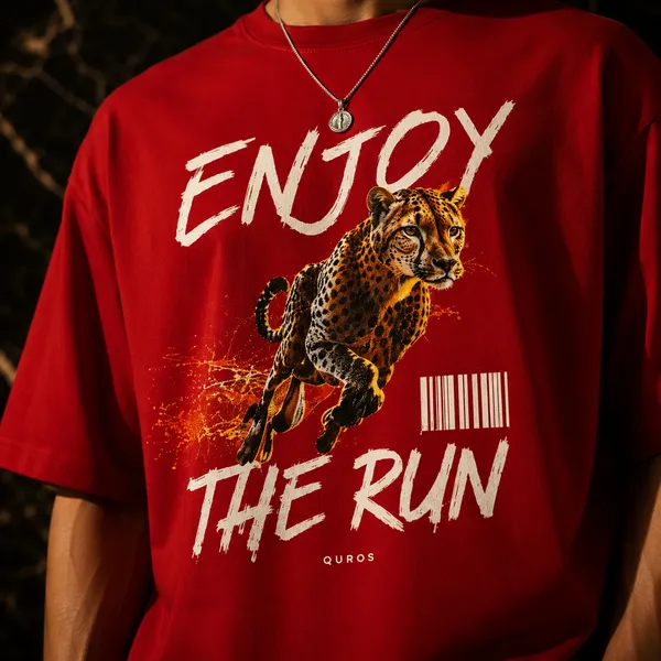 Crimson_Cheetah_Oversized_Drop-Shoulder_Tee__Premium_HW_Cotton_|_Enjoy_The_Run_|_QUROS�
