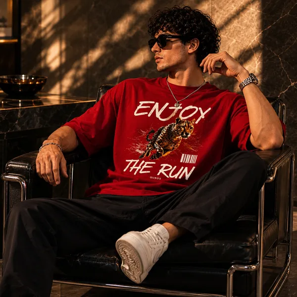 Crimson_Cheetah_Oversized_Drop-Shoulder_Tee__Premium_HW_Cotton_|_Enjoy_The_Run_|_QUROS�