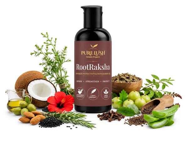 RootRaksha_Damage_Protection_&_Repair_hair_oil_With_Jatamansi_&_Curry_Leaves