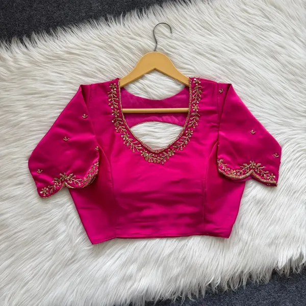 Designer_Haka_Silk_Blouse_With_Scalloped_Sleeves_And_Cut_Out_Back_Bridal_Collection