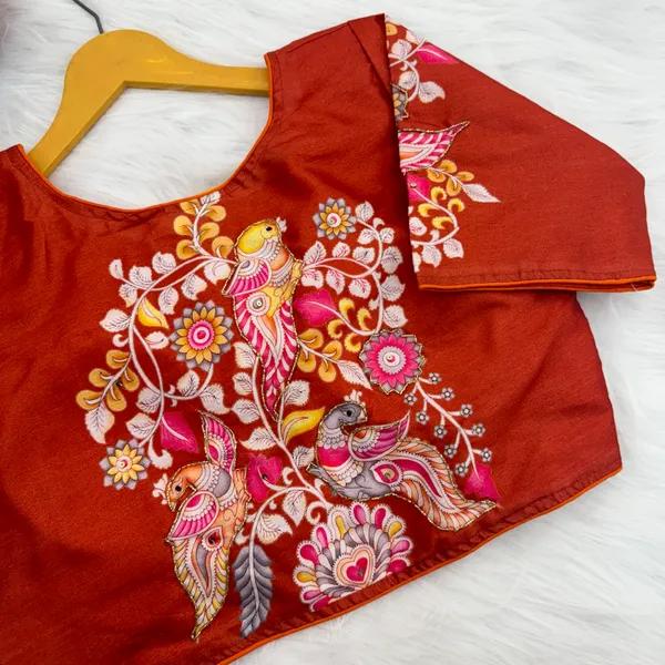 Designer_Kalamkari_Silk_Blouses_Hand_Painted_Bridal_Saree_Blouses