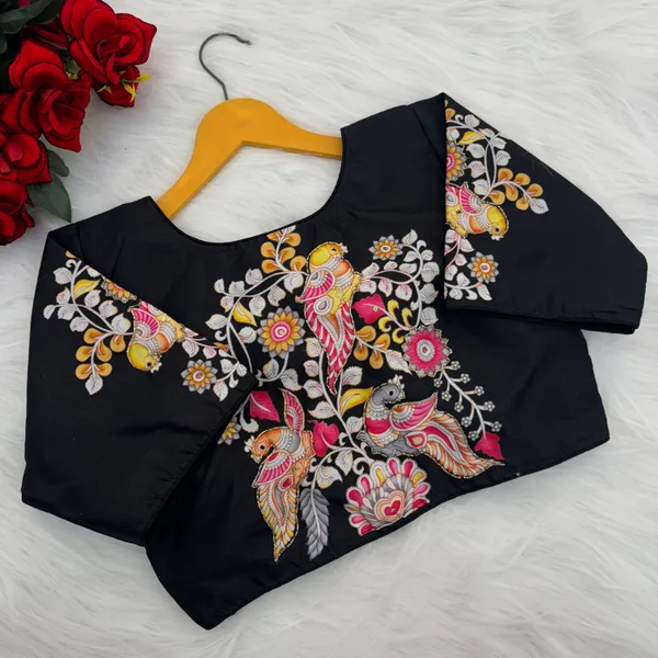 Designer_Kalamkari_Silk_Blouses_Hand_Painted_Bridal_Saree_Blouses