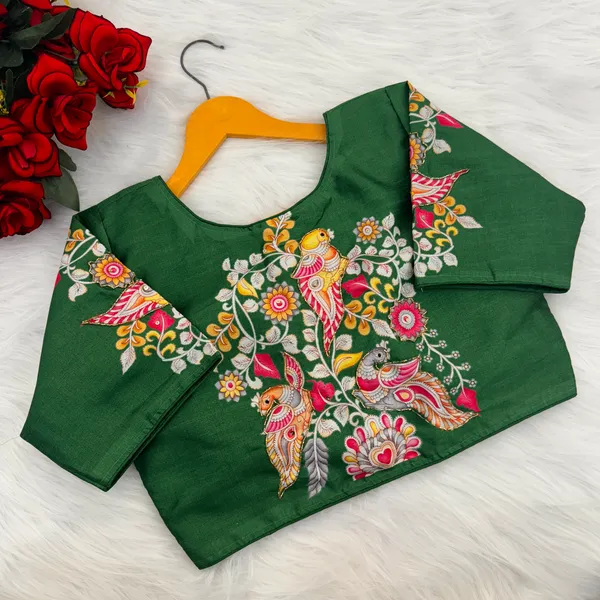 Designer_Kalamkari_Silk_Blouses_Hand_Painted_Bridal_Saree_Blouses