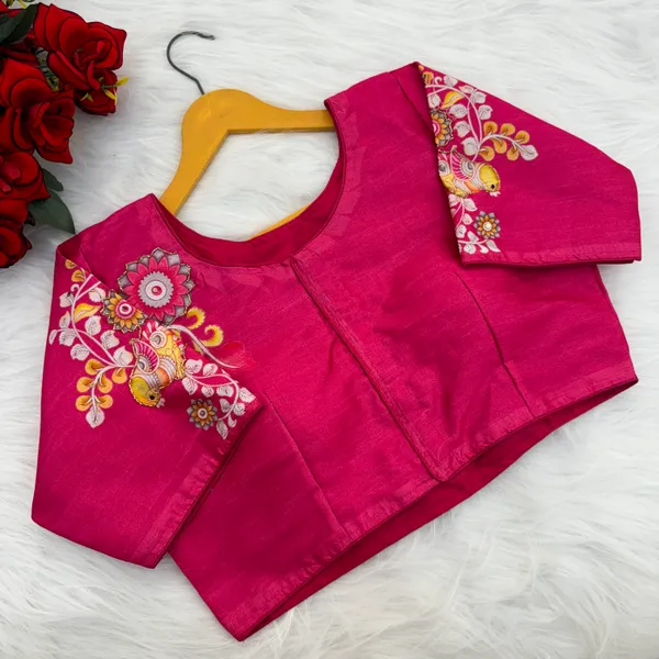 Designer_Kalamkari_Silk_Blouses_Hand_Painted_Bridal_Saree_Blouses