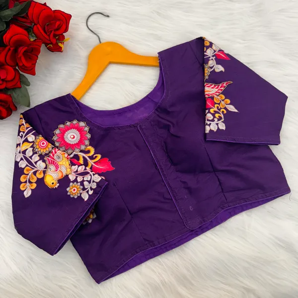 Designer_Kalamkari_Silk_Blouses_Hand_Painted_Bridal_Saree_Blouses