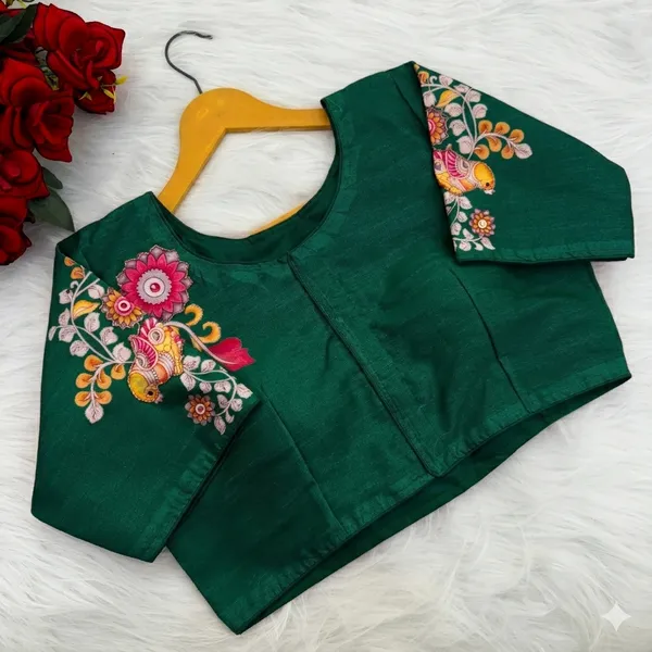 Designer_Kalamkari_Silk_Blouses_Hand_Painted_Bridal_Saree_Blouses