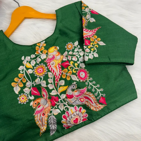 Designer_Kalamkari_Silk_Blouses_Hand_Painted_Bridal_Saree_Blouses