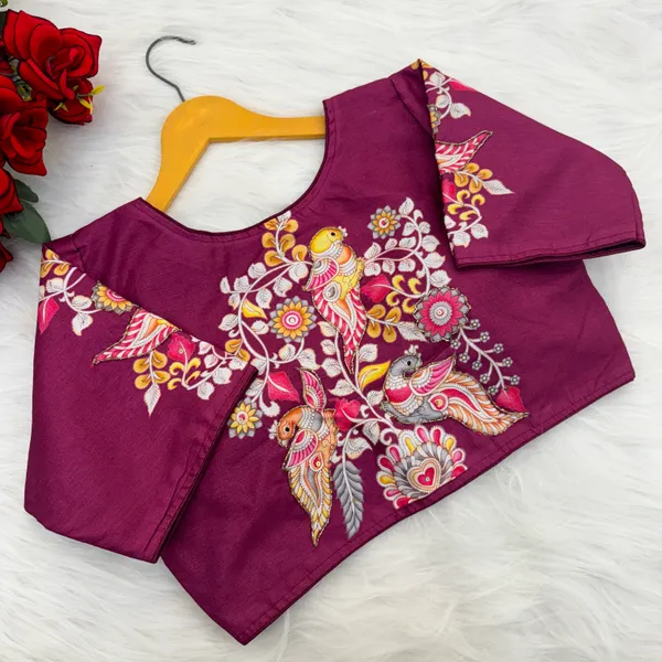 Designer_Kalamkari_Silk_Blouses_Hand_Painted_Bridal_Saree_Blouses