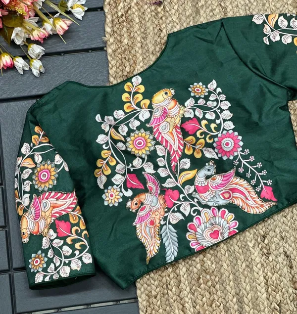 Designer_Kalamkari_Silk_Blouses_Hand_Painted_Bridal_Saree_Blouses