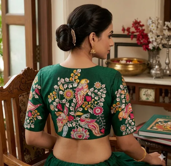 Designer_Kalamkari_Silk_Blouses_Hand_Painted_Bridal_Saree_Blouses
