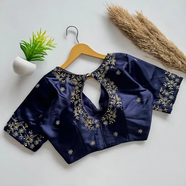 Designer_Soft_Silk_Blouse_With_Handwork_Embroidery_Festival_Collection