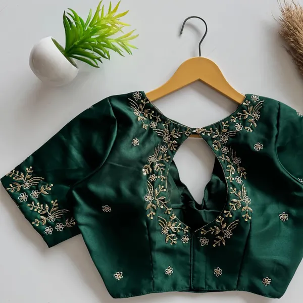 Designer_Soft_Silk_Blouse_With_Handwork_Embroidery_Festival_Collection