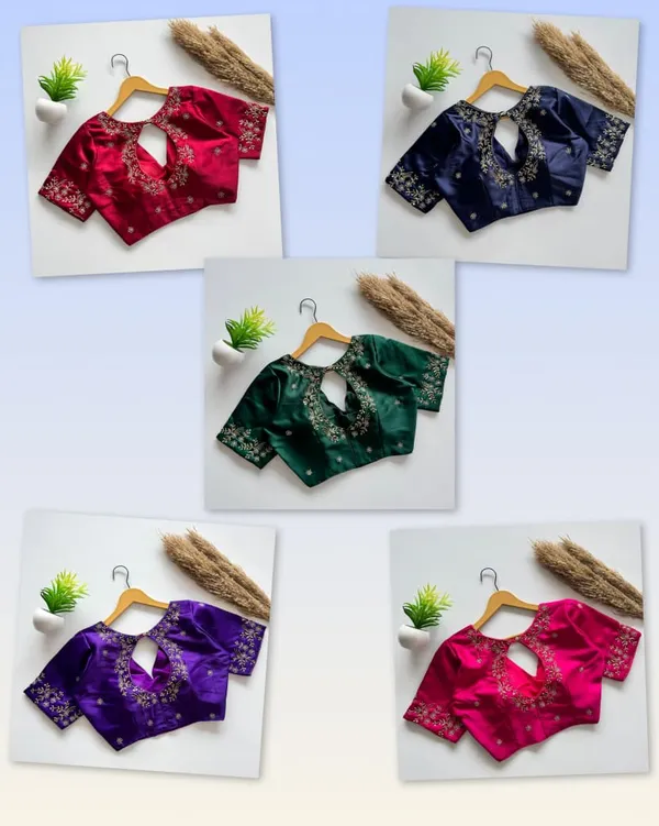 Designer_Soft_Silk_Blouse_With_Handwork_Embroidery_Festival_Collection