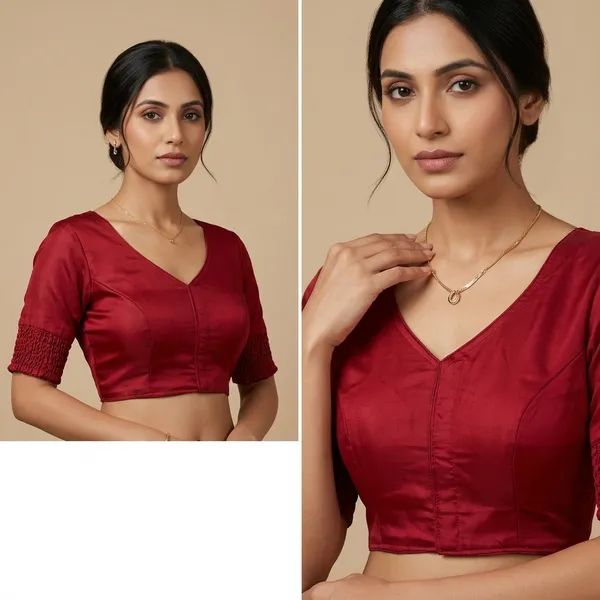 Premium_Pure_Semi_Cotton_Blouse_With_Smart_Elastic_Comfort_Fit
