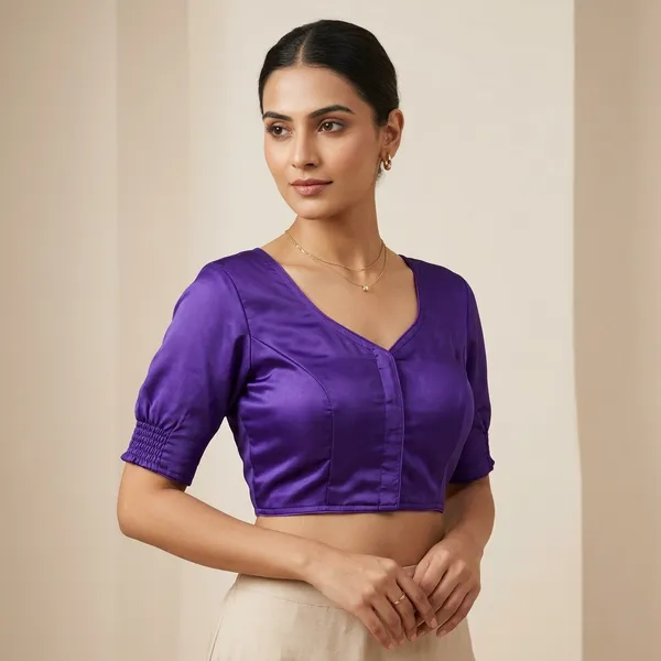 Premium_Pure_Semi_Cotton_Blouse_With_Smart_Elastic_Comfort_Fit