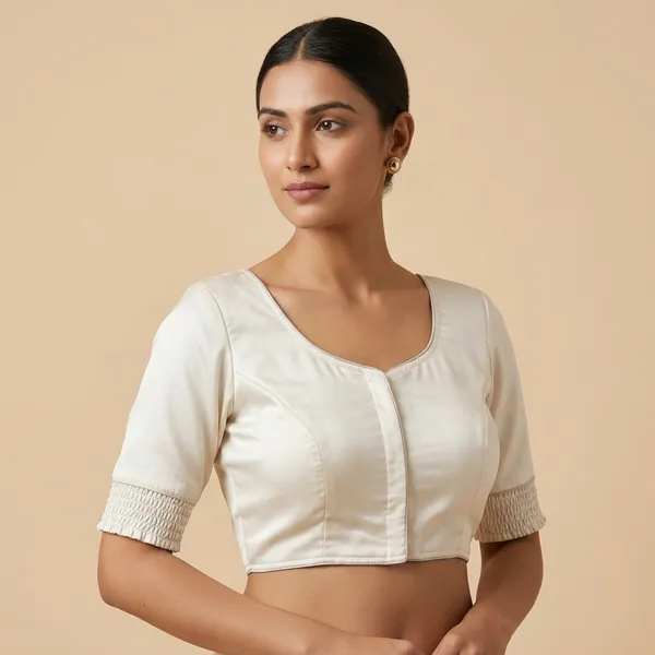 Premium_Pure_Semi_Cotton_Blouse_With_Smart_Elastic_Comfort_Fit