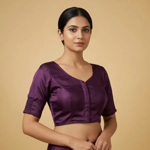 Premium_Pure_Semi_Cotton_Blouse_With_Smart_Elastic_Comfort_Fit
