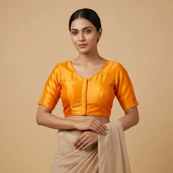 Premium_Pure_Semi_Cotton_Blouse_With_Smart_Elastic_Comfort_Fit