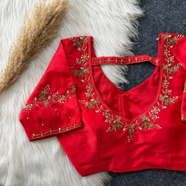 Handcrafted_Soft_Silk_Designer_Blouse_With_Heavy_Handwork_Embroidery_Festival_Collection