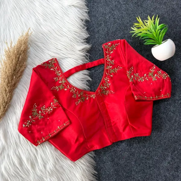 Handcrafted_Soft_Silk_Designer_Blouse_With_Heavy_Handwork_Embroidery_Festival_Collection