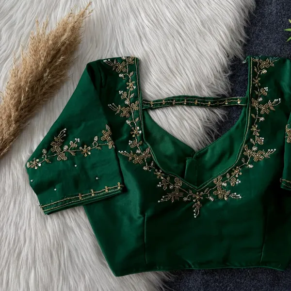 Handcrafted_Soft_Silk_Designer_Blouse_With_Heavy_Handwork_Embroidery_Festival_Collection