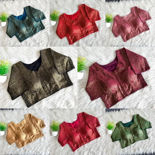 Premium_Banarasi_Silk_Weaving_Blouse_-_Stretchable_Side_Elastic_Padded_Saree_Blouse