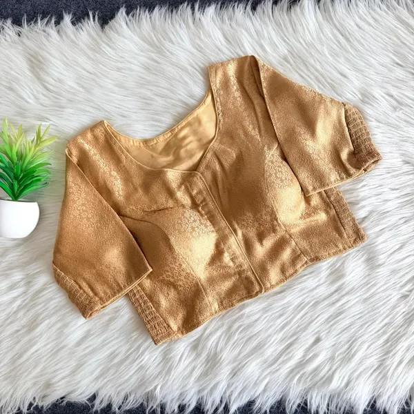 Premium_Banarasi_Silk_Weaving_Blouse_-_Stretchable_Side_Elastic_Padded_Saree_Blouse