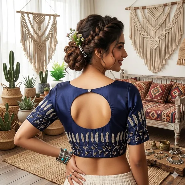 Premium_Resham_Silk_Padded_Blouse_With_Handcrafted_Pearl_And_Kardana_Embroidery
