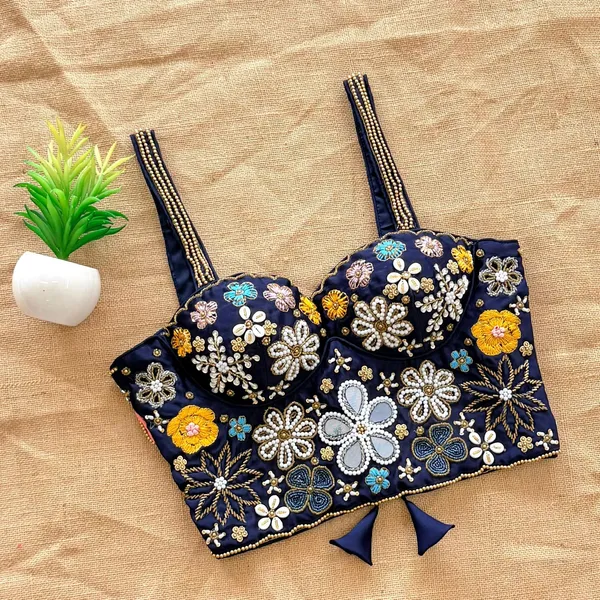 Pure_Silk_Sleeveless_Blouse_-_Handcrafted_Mirror_&_Heavy_Thread_Work