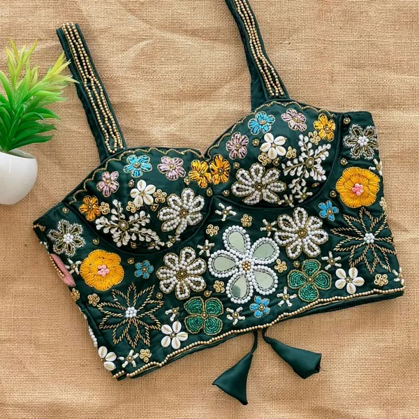 Pure_Silk_Sleeveless_Blouse_-_Handcrafted_Mirror_&_Heavy_Thread_Work