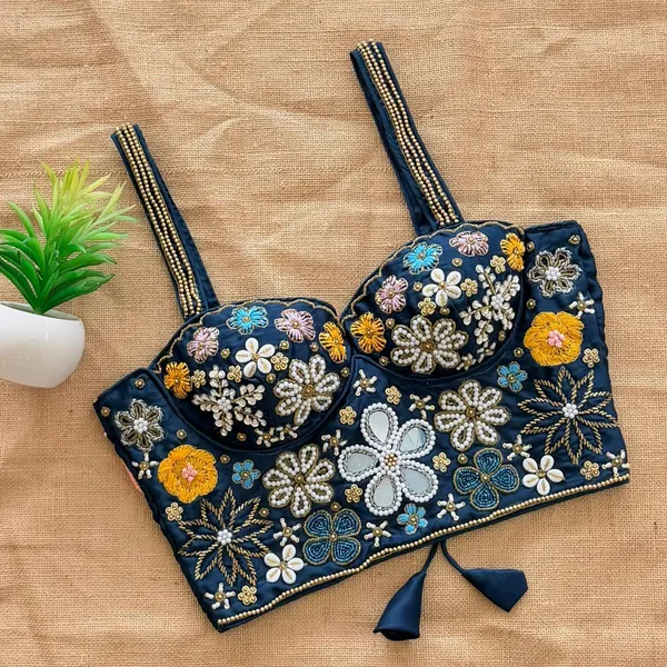 Pure_Silk_Sleeveless_Blouse_-_Handcrafted_Mirror_&_Heavy_Thread_Work