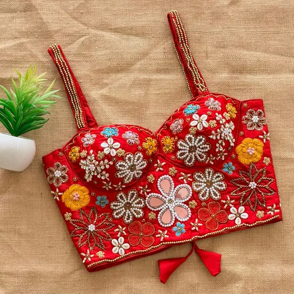 Pure_Silk_Sleeveless_Blouse_-_Handcrafted_Mirror_&_Heavy_Thread_Work