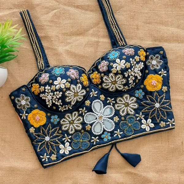Pure_Silk_Sleeveless_Blouse_-_Handcrafted_Mirror_&_Heavy_Thread_Work