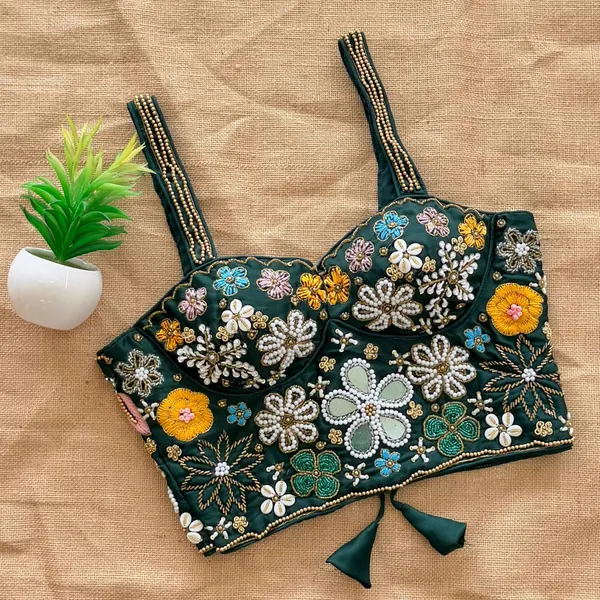 Pure_Silk_Sleeveless_Blouse_-_Handcrafted_Mirror_&_Heavy_Thread_Work
