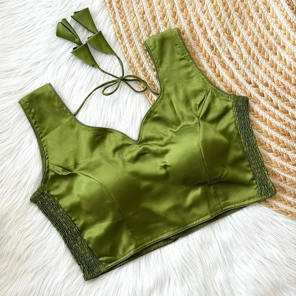 Pure_Soft_Silk_Readymade_Saree_Blouse_with_Elastic_Fitting