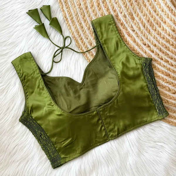 Pure_Soft_Silk_Readymade_Saree_Blouse_with_Elastic_Fitting