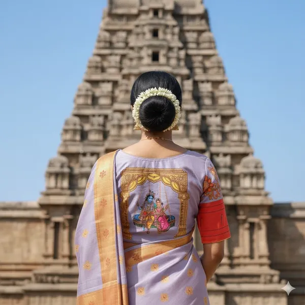 Radha_Krishna_Printed_Bangalore_Silk_Blouse_With_Antique_Work