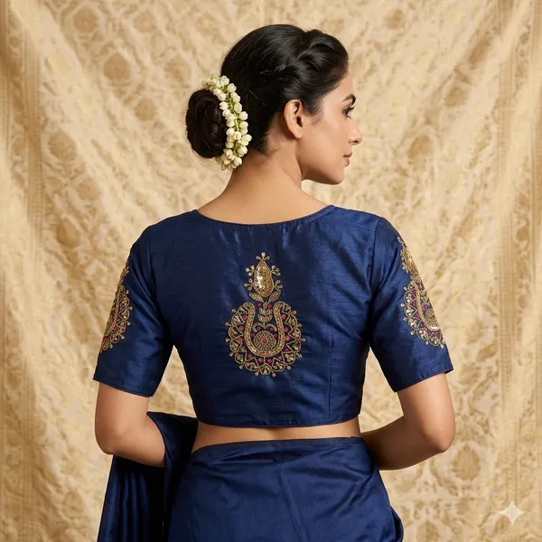 Pista_Silk_Readymade_Blouse_Handwork_Sequin_Design