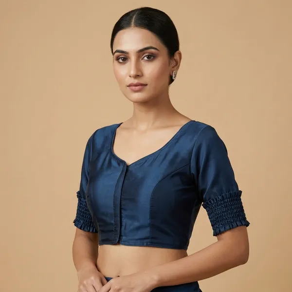 Premium_Pure_Semi_Cotton_Blouse_With_Smart_Elastic_Comfort_Fit