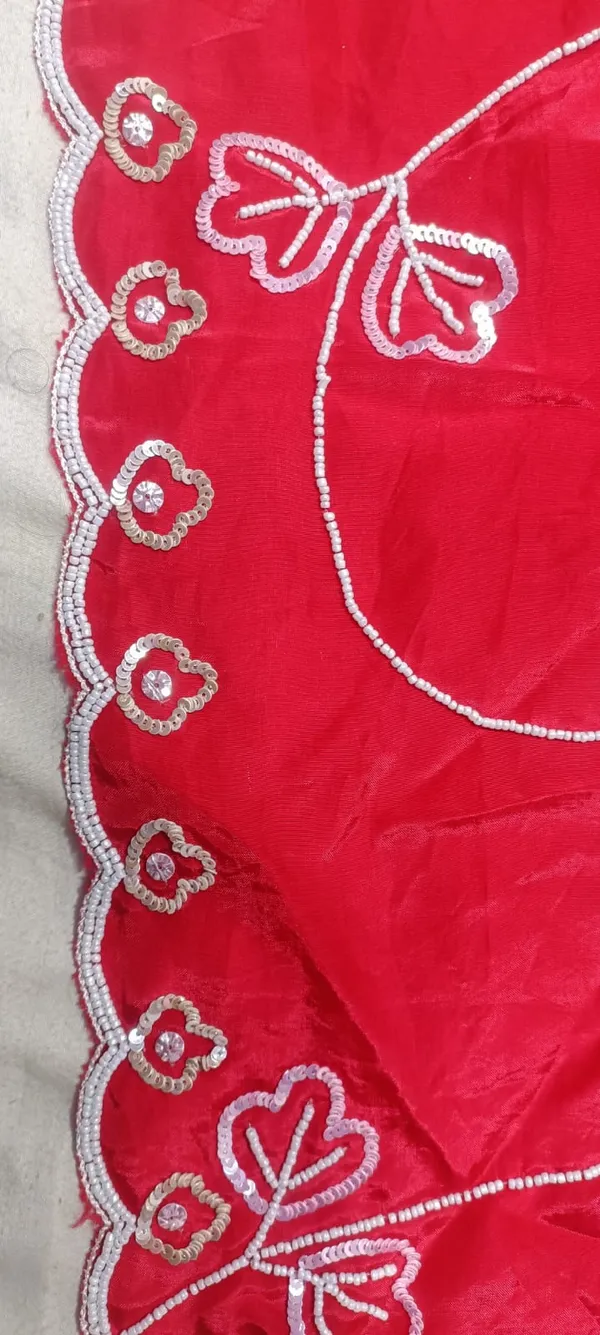 Red_Silk_Floral_Embroidered_Saree_With_Scalloped_Border_For_Women