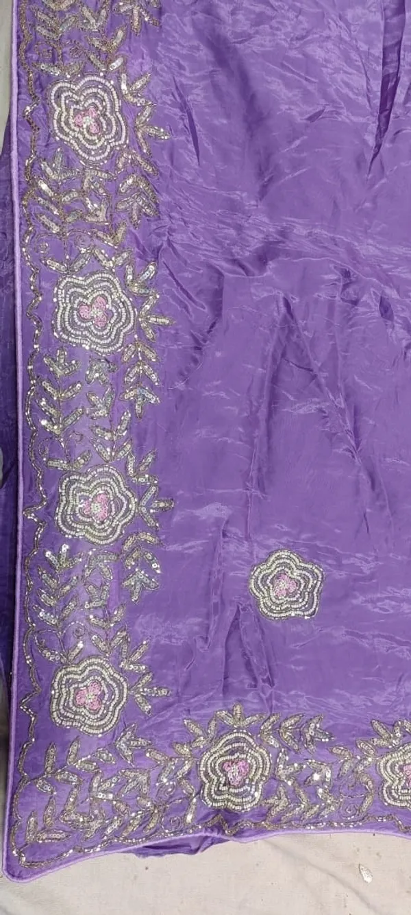 Purple_Georgette_Embroidered_Saree_With_Floral_Sequin_Work_For_Women