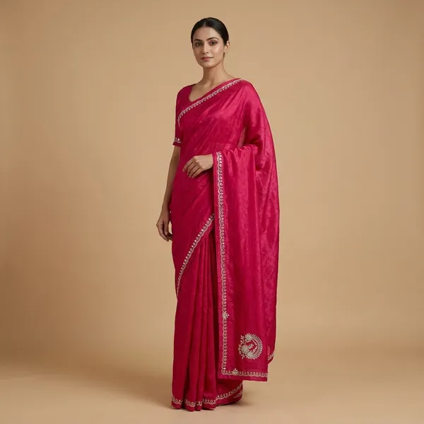 Pink_Chiffon_Embroidered_Floral_Saree_For_Women