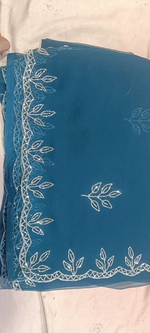 Blue_Cotton_Embroidered_Saree_With_Floral_Border_For_Women