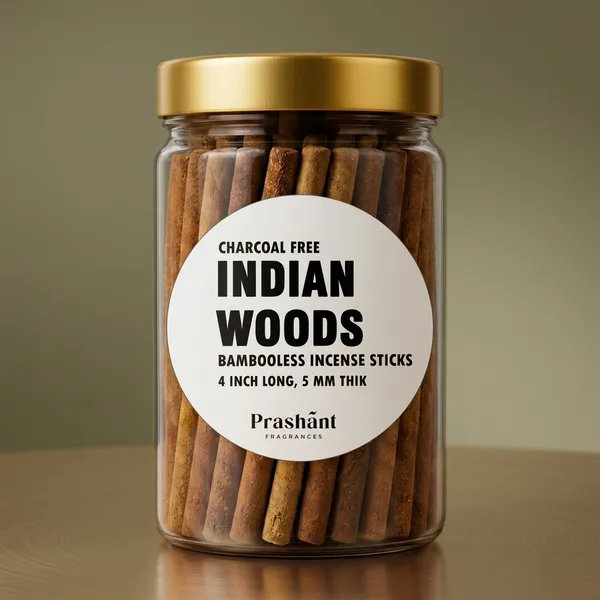 India_Woods_Charcoal_Free_Bambooless_Incense_Sticks_4_Inch_-_Pack_of_4