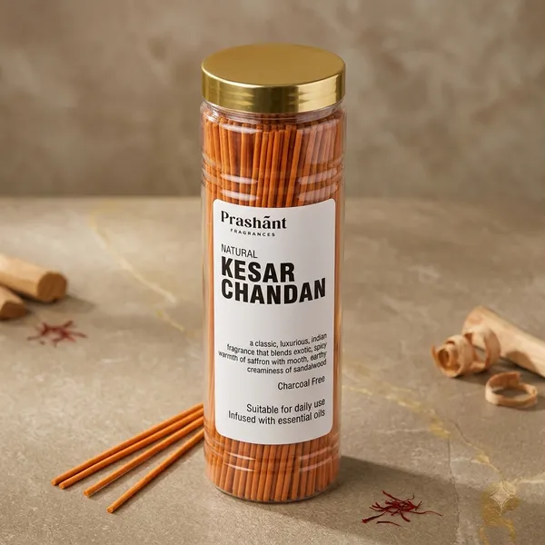 Kesar_Chandan_Charcoal-Free_Natural_Incense_Sticks_-_Pack_of_4_x_100_gm_