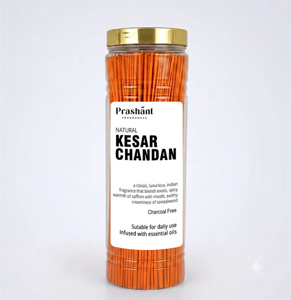 Kesar_Chandan_Charcoal-Free_Natural_Incense_Sticks_-_Pack_of_4_x_100_gm_
