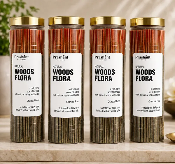 Woods_Flora_Incense_Sticks_-_Pack_of_4_x_100_gm__