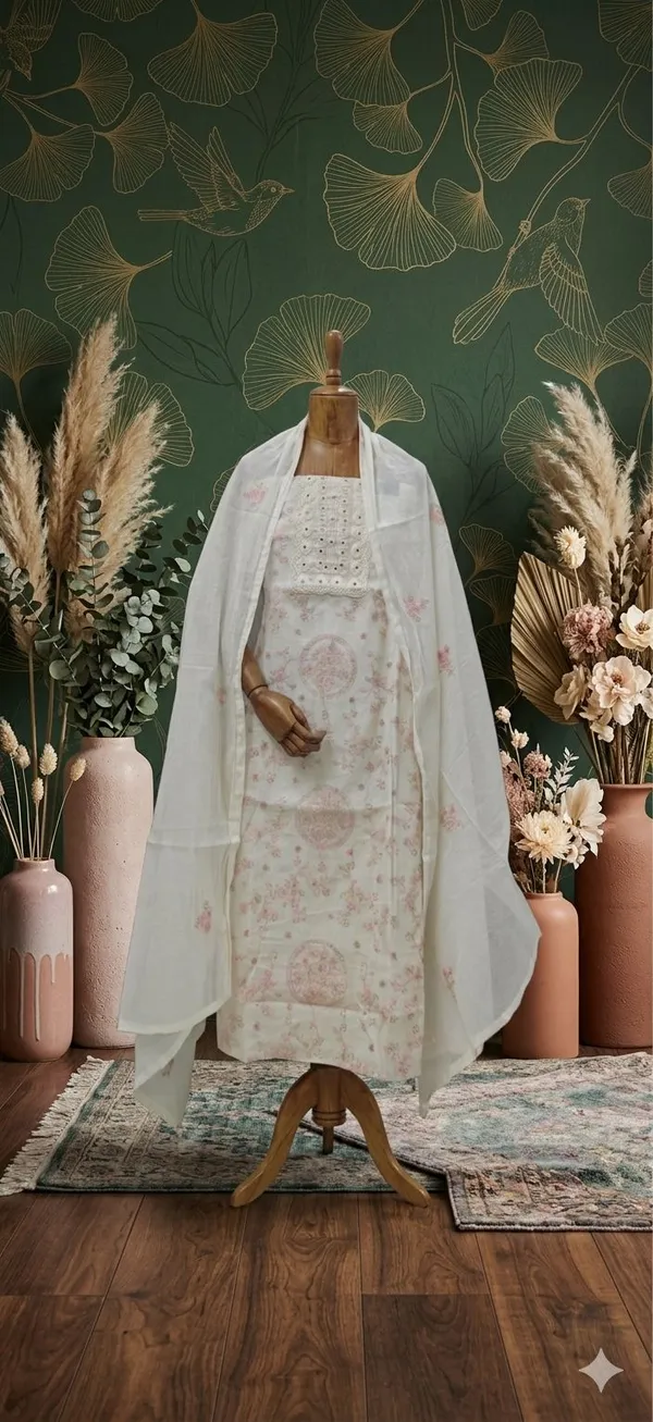 Pink_Khadi_Cotton_Thread_Work_Unstitched_Suit_Set_For_Women
