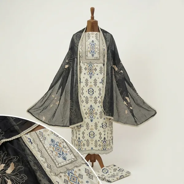 Off_White_Cotton_Embroidered_Unstitched_Suit_Set_For_Women